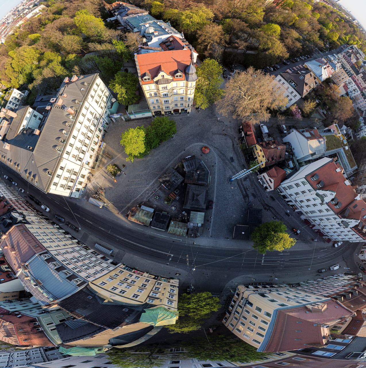 Wiener Platz Vogelperspektive