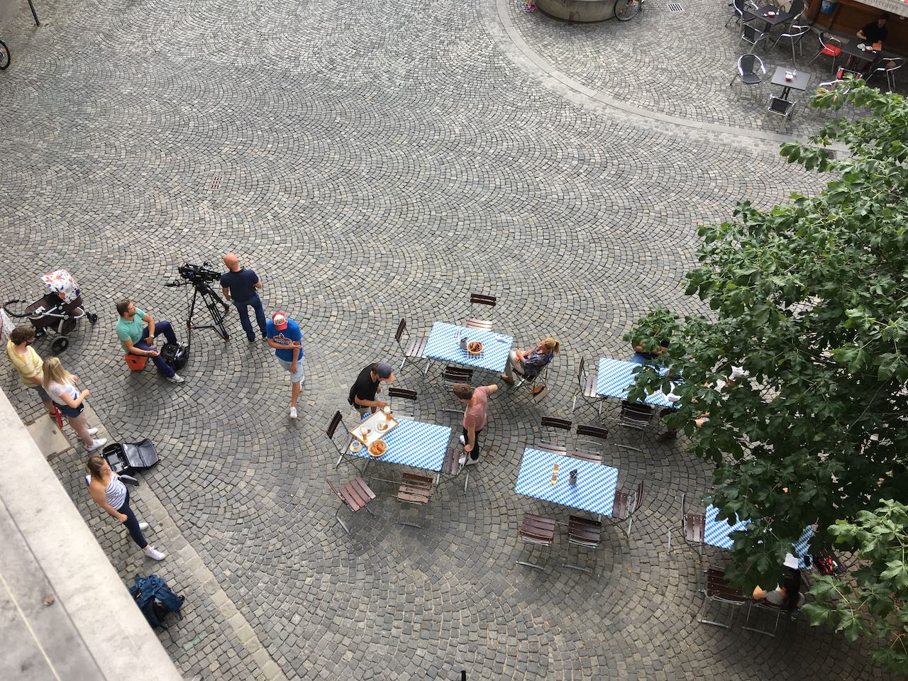 Kopfsteinpflaster von oben